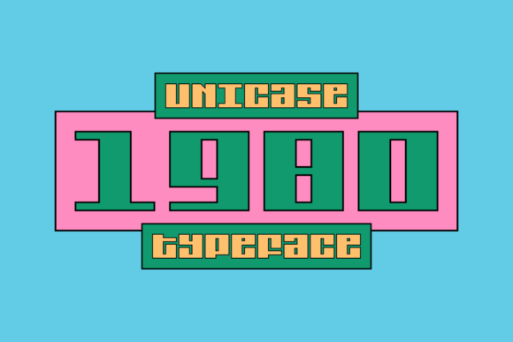 1980 Unicase: A Vintage Display Font with Modern Branding Flair