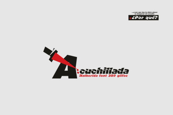 A Cuchillada: A Bold Display Font for Crafters and Product Designers