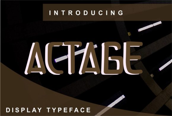 Actage: A Clean Display Font That Elevates Brand Identity with Style