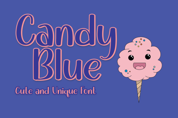 Candy Blue: A Stylish Display Font for Crafters & Small Product Makers