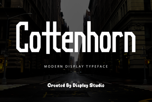 Cottenhorn: A Modern Display Font for Digital Branding and Web Design