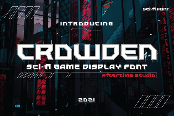 Crowden: A Futuristic Display Font for Bold Digital Design