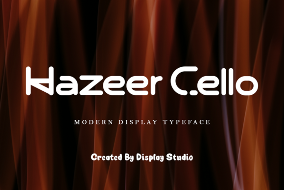 Hazeer Cello: A Modern Display Font for Handmade Labels, Invitations, and Creative Packaging