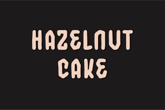 Hazelnut Cake: A Unique Display Font for Crafters and Makers