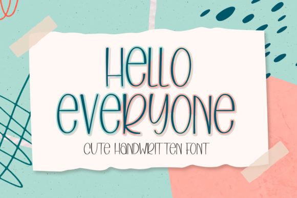 Hello Everyone: A Playful Display Font for Web Design Projects
