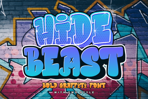 Hidebeast: A Bold Graffiti Display Font for Striking Brand Identities