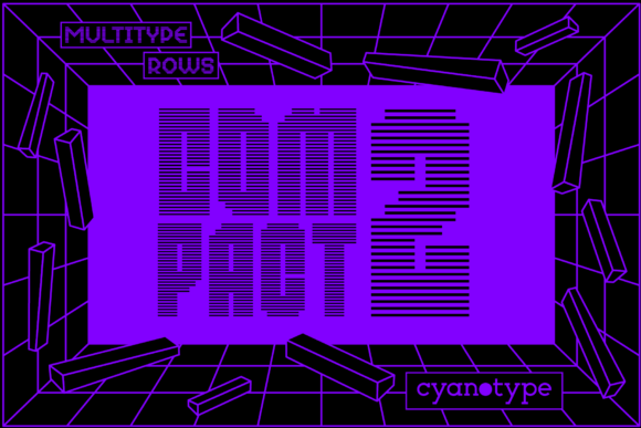 How MultiType Rows Compact 2 Elevates Small Business Branding with Bold Display Typography