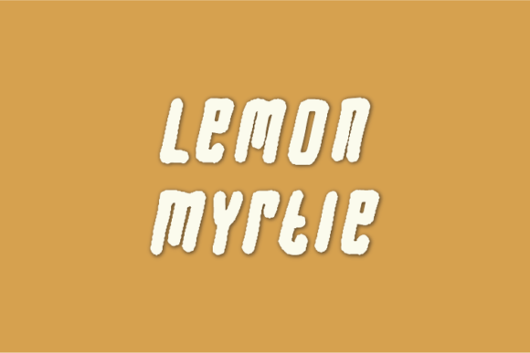 Lemon Myrtle: A Natural Display Font for Thoughtful Editorial Design