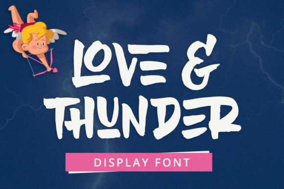 Love Thunder: A Fun and Futuristic Display Font for Creative Branding