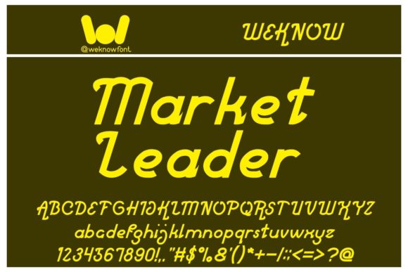 Market Leader: A Bold Display Font for Modern Editorial Design