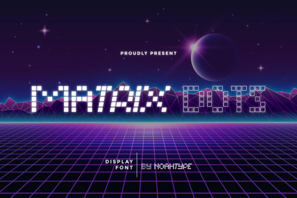Matrix Dots: A Futuristic Display Font for Modern Editorial Design