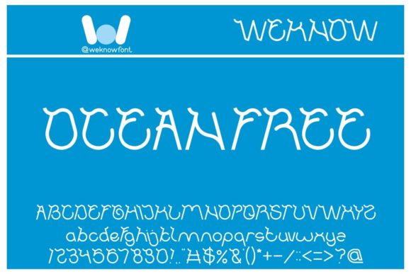 Ocean Free: A Display Font That Elevates Small Business Branding