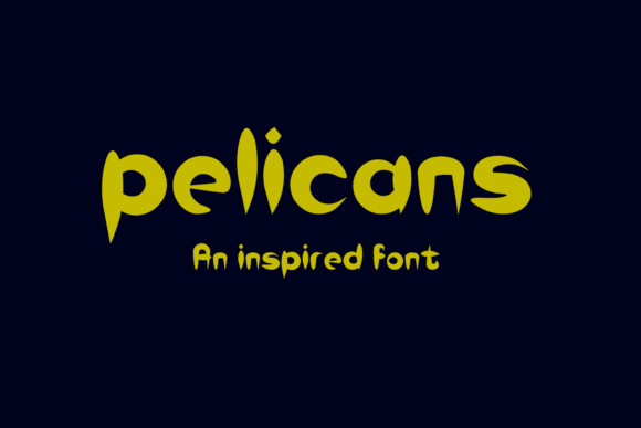 Pelicans: A Fresh Display Font for Editorial Charm and Digital Delight