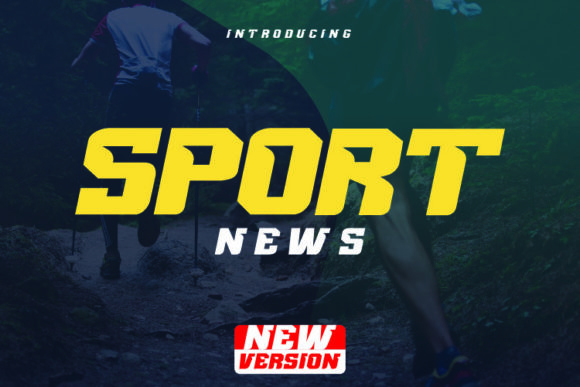 Sport News: A Bold Display Font for Dynamic Design