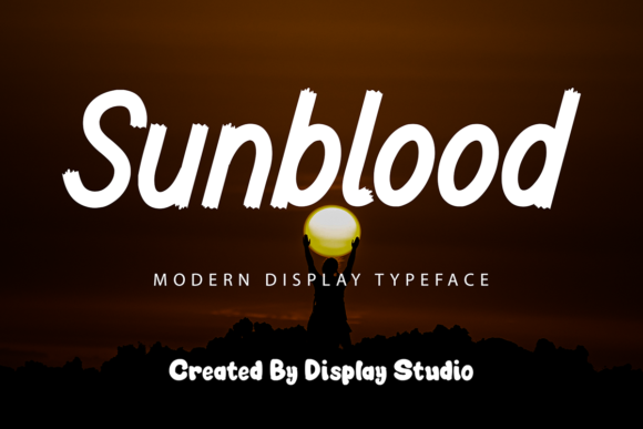 Sunblood: A Modern Display Font for Editorial Design and Digital Publishing