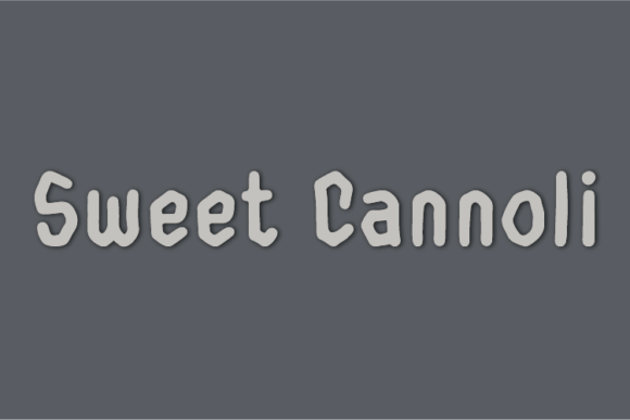 Sweet Cannoli: A Charming Display Font for Branding Small Businesses