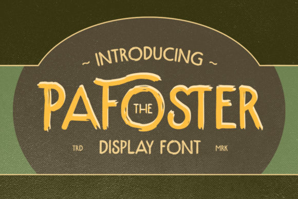 The Pafoster Font: A Bold Vintage Touch for Real Branding Projects